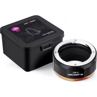 K&F Concept Adapter PRO do SONY E NEX Olympus OM / KF06.457, Objektivadapter, Schwarz K&F Concept Adapter PRO do SONY E NEX Olympus OM / KF06.457, Objektivadapter, Schwarz
