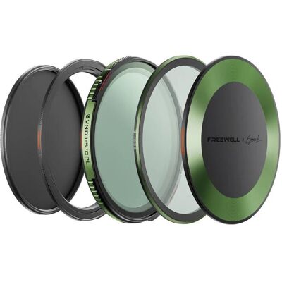 Freewell Variables ND-/CPL-Filterset von Brandon Li, 82 mm (82 mm, ND- / Graufilter, Polarisationsfilter), Objektivfilter, Schwarz, Grau Freewell Variables ND-/CPL-Filterset von Brandon Li, 82 mm (82 mm, ND- / Graufilter, Polarisationsfilter), Objektivfilter, Schwarz, Grau