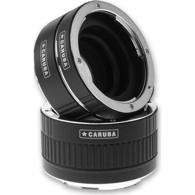 Caruba Extension Tube Set Canon Chrom (Typ II) (Makro-Zwischenring, Canon EF, Canon EF-S), Objektivkonverter, Schwarz Caruba Extension Tube Set Canon Chrom (Typ II) (Makro-Zwischenring, Canon EF, Canon EF-S), Objektivkonverter, Schwarz