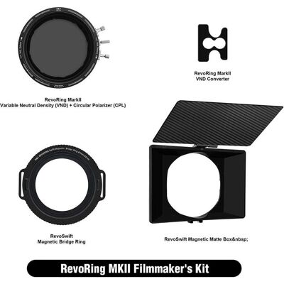 H&Y REVORING MkII Video Kit 82-95mm (RNC95-II + RBR-95 + RMBOX + RC01) (82 mm, ND- / Graufilter), Objektivfilter, Grau, Schwarz H&Y REVORING MkII Video Kit 82-95mm (RNC95-II + RBR-95 + RMBOX + RC01) (82 mm, ND- / Graufilter), Objektivfilter, Grau, Schwarz