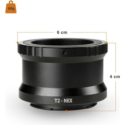 Walimex pro T2 Adapter auf Sony E, Objektivadapter, Schwarz Walimex pro T2 Adapter auf Sony E, Objektivadapter, Schwarz