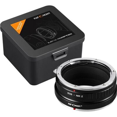 K&F Concept High Precision Lens Adapter Mount, EOS-NIK Z, Objektivadapter, Schwarz, Orange K&F Concept High Precision Lens Adapter Mount, EOS-NIK Z, Objektivadapter, Schwarz, Orange
