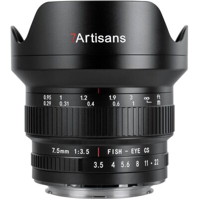 7artisans Festbrennweite 7.5mm F/3.5 Ultra Wide APS-C – Canon EF (Canon EF, APS-C / DX), Objektiv, Schwarz 7artisans Festbrennweite 7.5mm F/3.5 Ultra Wide APS-C – Canon EF (Canon EF, APS-C / DX), Objektiv, Schwarz