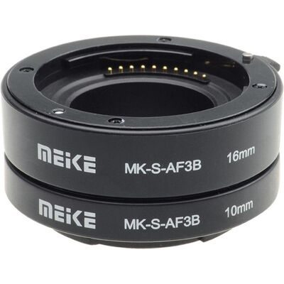 Meike Extension Tube Set AF, Objektivadapter, Schwarz Meike Extension Tube Set AF, Objektivadapter, Schwarz