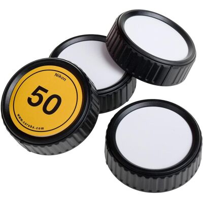 Caruba beschreibbares hinteres Objektivdeckelset Nikon (4 Stuks), Objektivdeckel, Schwarz Caruba beschreibbares hinteres Objektivdeckelset Nikon (4 Stuks), Objektivdeckel, Schwarz