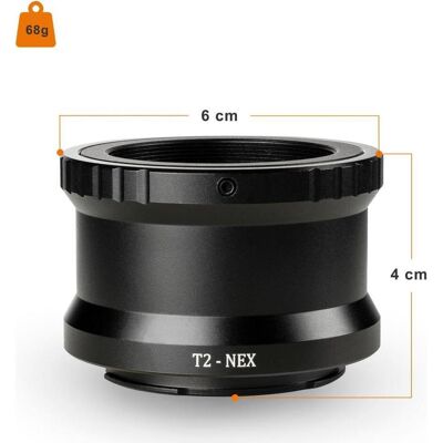 Walimex pro T2 Adapter auf Sony E, Objektivadapter, Schwarz Walimex pro T2 Adapter auf Sony E, Objektivadapter, Schwarz