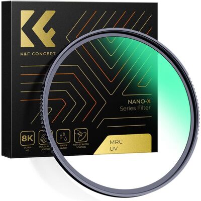 K&F Concept 40.5MM MCUV Protection Filter with 28 Multi-Layer Green Coatings HD Waterproof Scratch Resistant (Na (40.50 mm, UV-Filter), Objektivfilter, Mehrfarbig K&F Concept 40.5MM MCUV Protection Filter with 28 Multi-Layer Green Coatings HD Waterproof Scratch Resistant (Na (40.50 mm, UV-Filter), Objektivfilter, Mehrfarbig