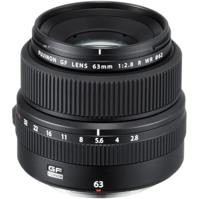 Fujifilm Fujinon GF 63mm f/2.8 R WR (Fujinon GF, Mittelformat), Objektiv, Schwarz Fujifilm Fujinon GF 63mm f/2.8 R WR (Fujinon GF, Mittelformat), Objektiv, Schwarz