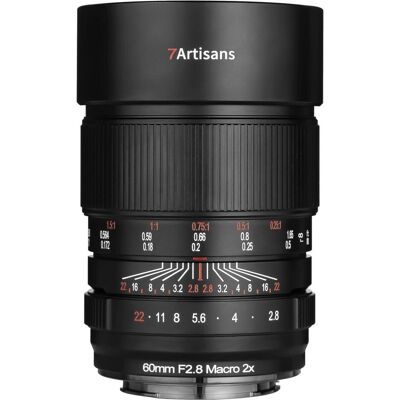 7artisans 60mm F2.8 Macro 2x Nikon (Z Mount) (Nikon Z, Vollformat), Objektiv, Schwarz 7artisans 60mm F2.8 Macro 2x Nikon (Z Mount) (Nikon Z, Vollformat), Objektiv, Schwarz