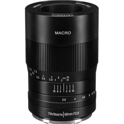 7artisans 60mm F2.8 Makro Fuji X (Fujifilm X, APS-C / DX), Objektiv, Schwarz 7artisans 60mm F2.8 Makro Fuji X (Fujifilm X, APS-C / DX), Objektiv, Schwarz
