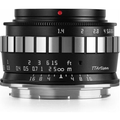 TTArtisan 23mm f/1.4 L-Mount APS-C (L-Mount, APS-C / DX), Objektiv, Silber, Schwarz TTArtisan 23mm f/1.4 L-Mount APS-C (L-Mount, APS-C / DX), Objektiv, Silber, Schwarz