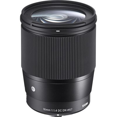 Sigma 16mm / f 1.4 DC DN C Canon EF-M (Canon EF-M, APS-C / DX), Objektiv, Schwarz Sigma 16mm / f 1.4 DC DN C Canon EF-M (Canon EF-M, APS-C / DX), Objektiv, Schwarz