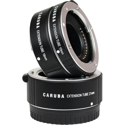 Caruba Extension Tube Set Nikon 1 Serie Aluminium (Makro-Zwischenring, Nikon 1), Objektivkonverter, Silber Caruba Extension Tube Set Nikon 1 Serie Aluminium (Makro-Zwischenring, Nikon 1), Objektivkonverter, Silber