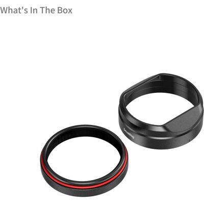 SmallRig 5848 Lens Hood for FUJIFILM X100VI / X100V (Black), Objektivdeckel, Schwarz SmallRig 5848 Lens Hood for FUJIFILM X100VI / X100V (Black), Objektivdeckel, Schwarz