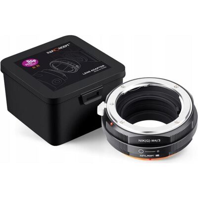 K&F Concept Adapter do Olympus Micro 4/3 m4/3 na Nikon G F AI / KF06.454, Objektivadapter, Schwarz K&F Concept Adapter do Olympus Micro 4/3 m4/3 na Nikon G F AI / KF06.454, Objektivadapter, Schwarz
