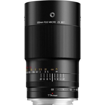 TTArtisan 100mm F2.8 Makro kompatibel mit Nikon F (Nikon F, Vollformat), Objektiv, Schwarz TTArtisan 100mm F2.8 Makro kompatibel mit Nikon F (Nikon F, Vollformat), Objektiv, Schwarz