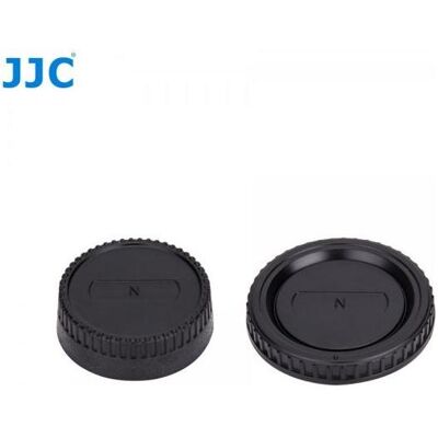 JJC Gehäuse und Objektivrückdeckel für Nikon F, Objektivdeckel, Schwarz JJC Gehäuse und Objektivrückdeckel für Nikon F, Objektivdeckel, Schwarz