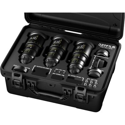 Dzofilm Pictor Zoom 3-Lens Kit (14-30/20-55/50-125 T2.8) (Arri PL, APS-C / DX), Objektiv, Schwarz Dzofilm Pictor Zoom 3-Lens Kit (14-30/20-55/50-125 T2.8) (Arri PL, APS-C / DX), Objektiv, Schwarz