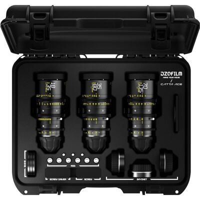 Dzofilm Schwarzes 3-Linsen Cine-Set - Professionelle Kameraobjektive Dzofilm Schwarzes 3-Linsen Cine-Set - Professionelle Kameraobjektive