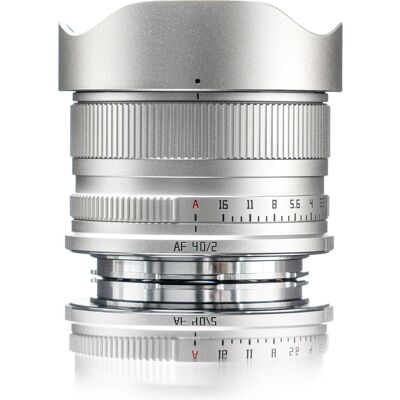TTArtisan AF40mm f/2.0 - FullFrame - L Mount - Silver (L-Mount, Vollformat), Objektiv, Silber TTArtisan AF40mm f/2.0 - FullFrame - L Mount - Silver (L-Mount, Vollformat), Objektiv, Silber