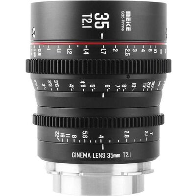 Meike MK-35mm T2.1 S35 EF (D195241) (Canon EF), Objektiv, Schwarz Meike MK-35mm T2.1 S35 EF (D195241) (Canon EF), Objektiv, Schwarz
