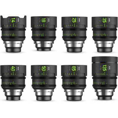 Nisi ATHENA PRIME Full Frame Cinema Lens Kit 14mm 18mm 25mm 35mm 40mm 50mm 85mm 135mm + Case (PL Mount) (L-Mount, Vollformat), Objektiv, Schwarz Nisi ATHENA PRIME Full Frame Cinema Lens Kit 14mm 18mm 25mm 35mm 40mm 50mm 85mm 135mm + Case (PL Mount) (L-Mount, Vollformat), Objektiv, Schwarz