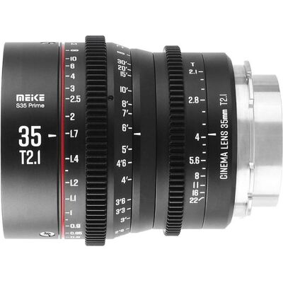 Meike MK-35mm T2.1 S35 EF (D195241), Objektiv, Schwarz Meike MK-35mm T2.1 S35 EF (D195241), Objektiv, Schwarz