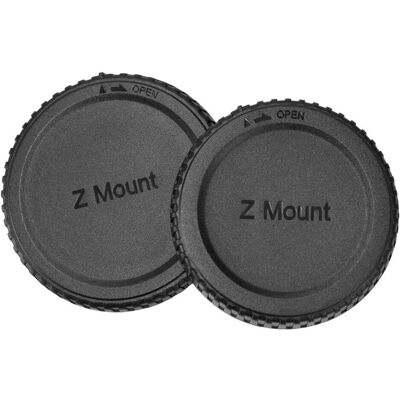 Caruba hinterer Linsen und Gehäusedeckel für Nikon Z Mount, Objektivdeckel, Schwarz Caruba hinterer Linsen und Gehäusedeckel für Nikon Z Mount, Objektivdeckel, Schwarz