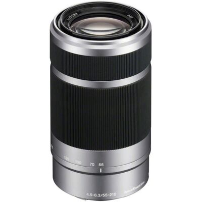 E 55-210mm f/4.5-6.3 OSS, E-Mount Silber (Sony E, APS-C / DX), Objektiv, Silber E 55-210mm f/4.5-6.3 OSS, E-Mount Silber (Sony E, APS-C / DX), Objektiv, Silber