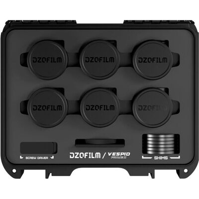 Dzofilm Vespid Prime2 18/24/35/50/85/105mm (PL, Black, Case, 6pcs, Metric) (PL), Objektiv, Schwarz Dzofilm Vespid Prime2 18/24/35/50/85/105mm (PL, Black, Case, 6pcs, Metric) (PL), Objektiv, Schwarz