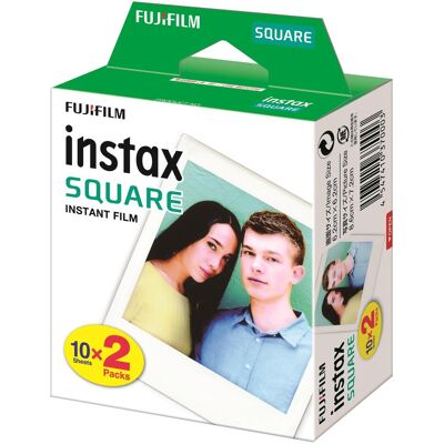 Fujifilm Instax Square 10 Blatt 2-Pack, Sofortbildfilm, Weiss Fujifilm Instax Square 10 Blatt 2-Pack, Sofortbildfilm, Weiss