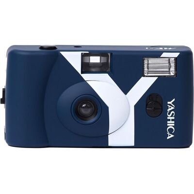 Yashica MF-1 Snapshot Art Camera Y Edition Dark Blue with 1 Film 400/24, Analogkamera, Schwarz, Blau Yashica MF-1 Snapshot Art Camera Y Edition Dark Blue with 1 Film 400/24, Analogkamera, Schwarz, Blau