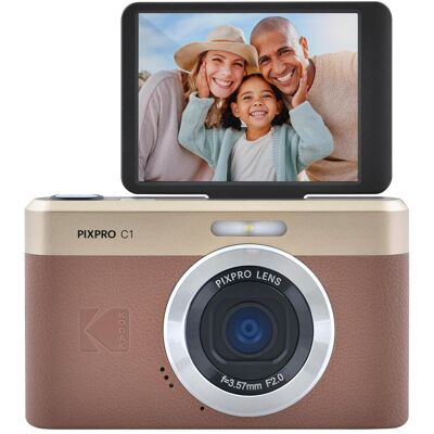 Kodak Pixpro C1 (3.56 mm, 13 Mpx, 1/3"), Kamera, Braun Kodak Pixpro C1 (3.56 mm, 13 Mpx, 1/3"), Kamera, Braun