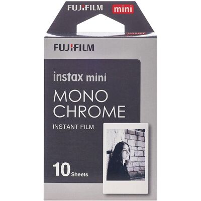 Fujifilm Instax Mini Film Monochrome, Sofortbildfilm, Weiss Fujifilm Instax Mini Film Monochrome, Sofortbildfilm, Weiss