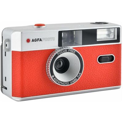 Agfaphoto Reusable Photo Camera 35mm, Analogkamera, Rot, Silber Agfaphoto Reusable Photo Camera 35mm, Analogkamera, Rot, Silber