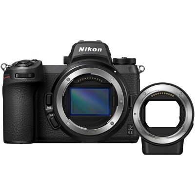 Nikon Z 6 II inkl. FTZ Adapter (24.50 Mpx, Vollformat), Kamera, Schwarz Nikon Z 6 II inkl. FTZ Adapter (24.50 Mpx, Vollformat), Kamera, Schwarz
