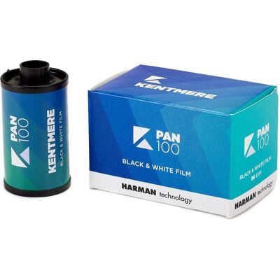 Kentmere film 100/36, Analogfilm, Schwarz Kentmere film 100/36, Analogfilm, Schwarz