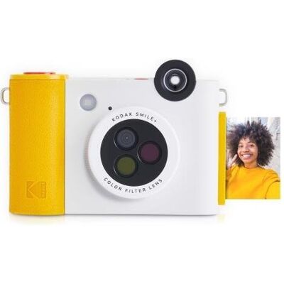 Kodak SMILE+ Instant Print Camera, 2x3", White, Analogkamera, Weiss Kodak SMILE+ Instant Print Camera, 2x3", White, Analogkamera, Weiss