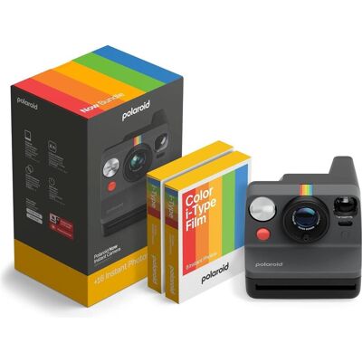 Polaroid - NOW Gen3 - Sofortbildkamera - Kamera + Farbfilmbundle (16 Fotos) - Sofortkamera Polaroid - NOW Gen3 - Sofortbildkamera - Kamera + Farbfilmbundle (16 Fotos) - Sofortkamera