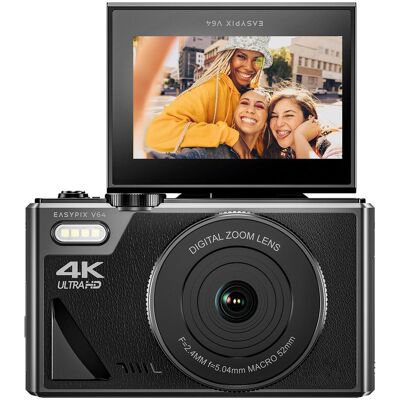 Easypix V64 Flip (5.04 mm, 13 Mpx), Kamera, Schwarz Easypix V64 Flip (5.04 mm, 13 Mpx), Kamera, Schwarz