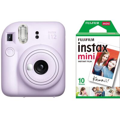 Fujifilm Aparat cyfrowy Instax Mini 12, lilac purple + film, Sofortbildkamera, Violett Fujifilm Aparat cyfrowy Instax Mini 12, lilac purple + film, Sofortbildkamera, Violett