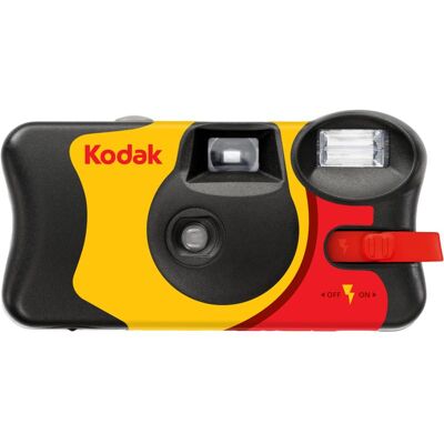 Kodak Fun Saver (Farbfilm), Einwegkamera, Rot, Schwarz, Gelb Kodak Fun Saver (Farbfilm), Einwegkamera, Rot, Schwarz, Gelb