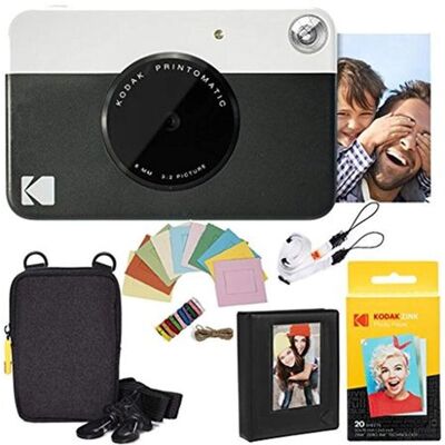 Kodak Printomatic Sofortbildkamera, Sofortbildkamera, Schwarz Kodak Printomatic Sofortbildkamera, Sofortbildkamera, Schwarz