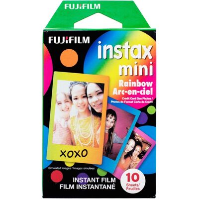 Fujifilm Instax Mini Film Rainbow, Sofortbildfilm, Mehrfarbig Fujifilm Instax Mini Film Rainbow, Sofortbildfilm, Mehrfarbig