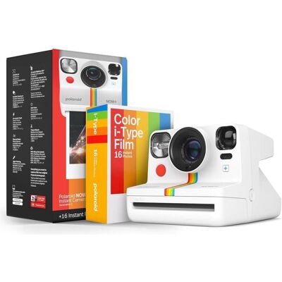 Polaroid Bluetooth-App gesteuerte Sofortbildkamera mit Dual-Lens-Autofokus und 5-Linsen-Filterkit, Sofortbildkamera, Weiss Polaroid Bluetooth-App gesteuerte Sofortbildkamera mit Dual-Lens-Autofokus und 5-Linsen-Filterkit, Sofortbildkamera, Weiss