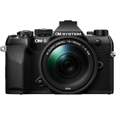 OM System OM-5 Mark II M.Zuiko Digital ED 14-150mm F4.0-5.6 II OM (14 - 150 mm, 20.40 Mpx, 4/3), Kamera, Schwarz OM System OM-5 Mark II M.Zuiko Digital ED 14-150mm F4.0-5.6 II OM (14 - 150 mm, 20.40 Mpx, 4/3), Kamera, Schwarz