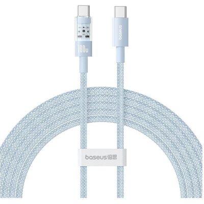 Baseus Gem USB C zu USB C 2m 100W Blau - Ladekabel Baseus Gem USB C zu USB C 2m 100W Blau - Ladekabel