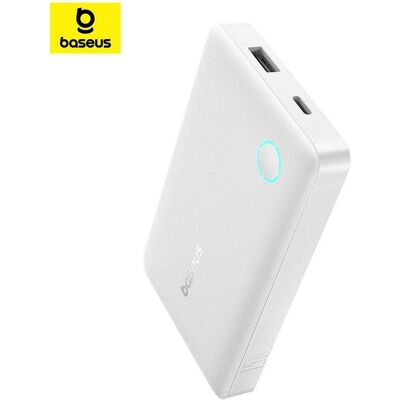Baseus Power bank FP11 10000mAh (10000 mAh, 15 W), Powerbank, Weiss Baseus Power bank FP11 10000mAh (10000 mAh, 15 W), Powerbank, Weiss