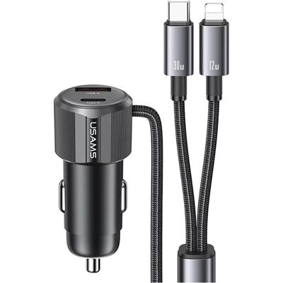Usams - CC287 - Schwarz - 66W Auto-Ladegerät Usams - CC287 - Schwarz - 66W Auto-Ladegerät