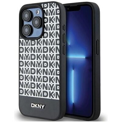 DKNY Leder mit Muster und MagSafe für iPhone 15 Pro DKNY Leder mit Muster und MagSafe für iPhone 15 Pro